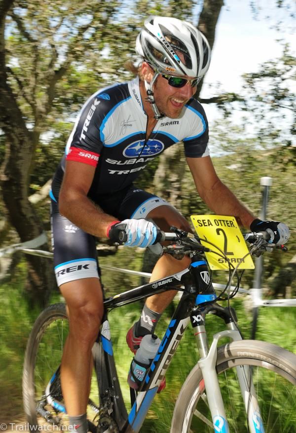 Jeremy Horgan-Kobelski (Subaru-Trek) rides in fifth position