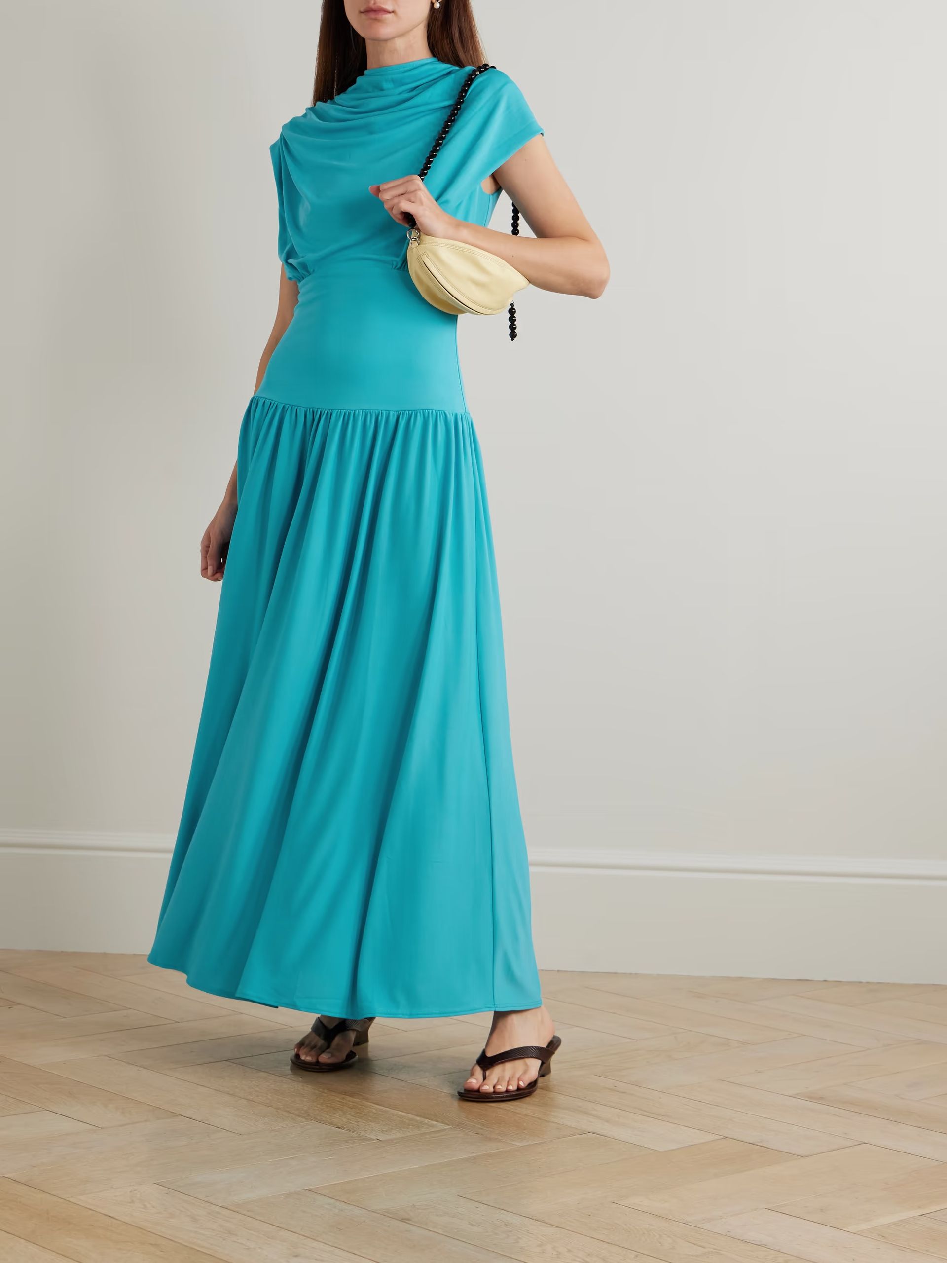 Kallmeyer, Victoria draped stretch-jersey maxi dress