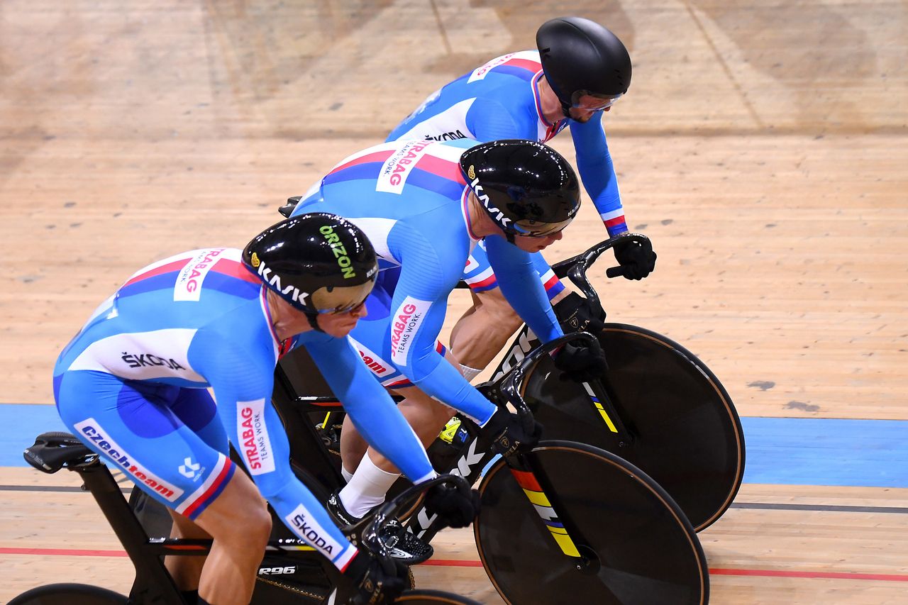 2020 UEC Track European Championships Plovdiv 1st Day 11112020 Men Team Sprint Czech Republic photo Dario BelingheriBettiniPhoto2020