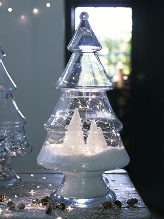 Cox and Cox Glass Christmas Tree Jar