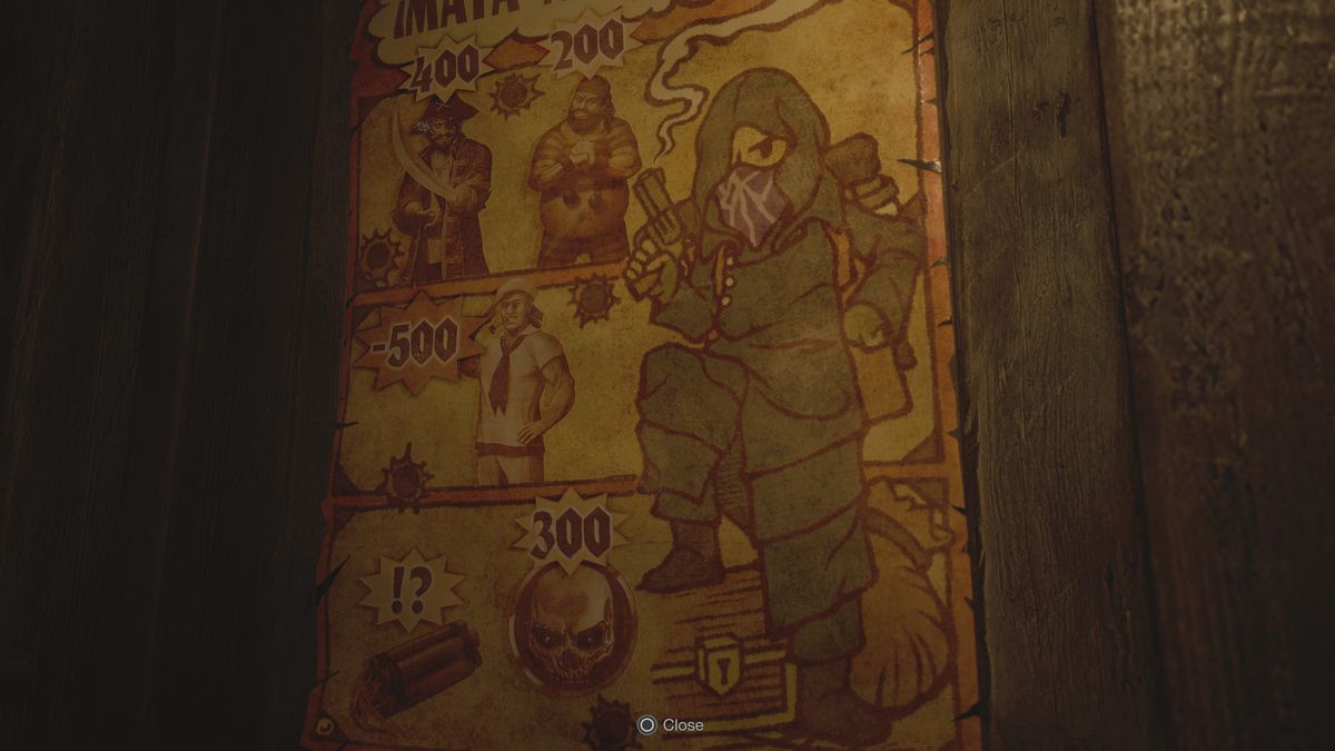 Resident Evil 4 Remake shooting range poster