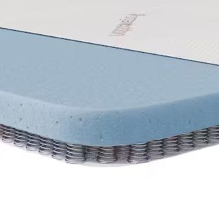 The Saatva Micro-Coil Mattress Topper on a white background