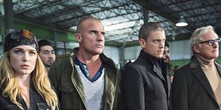 Caity Lotz, Dominic Purcell, Victor Garber, and Wentworth Miller in Legends of Tomorrow