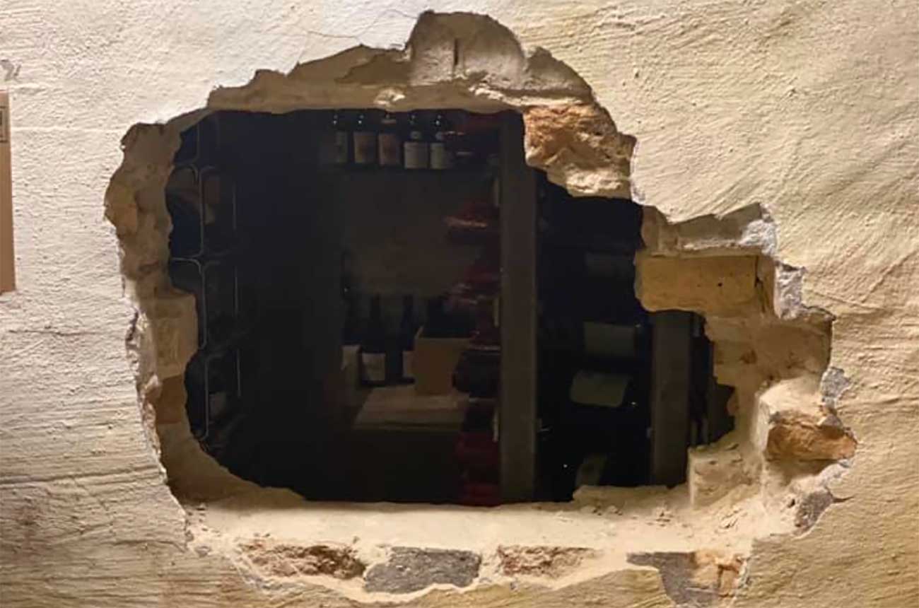 stolen wine michelin restaurant