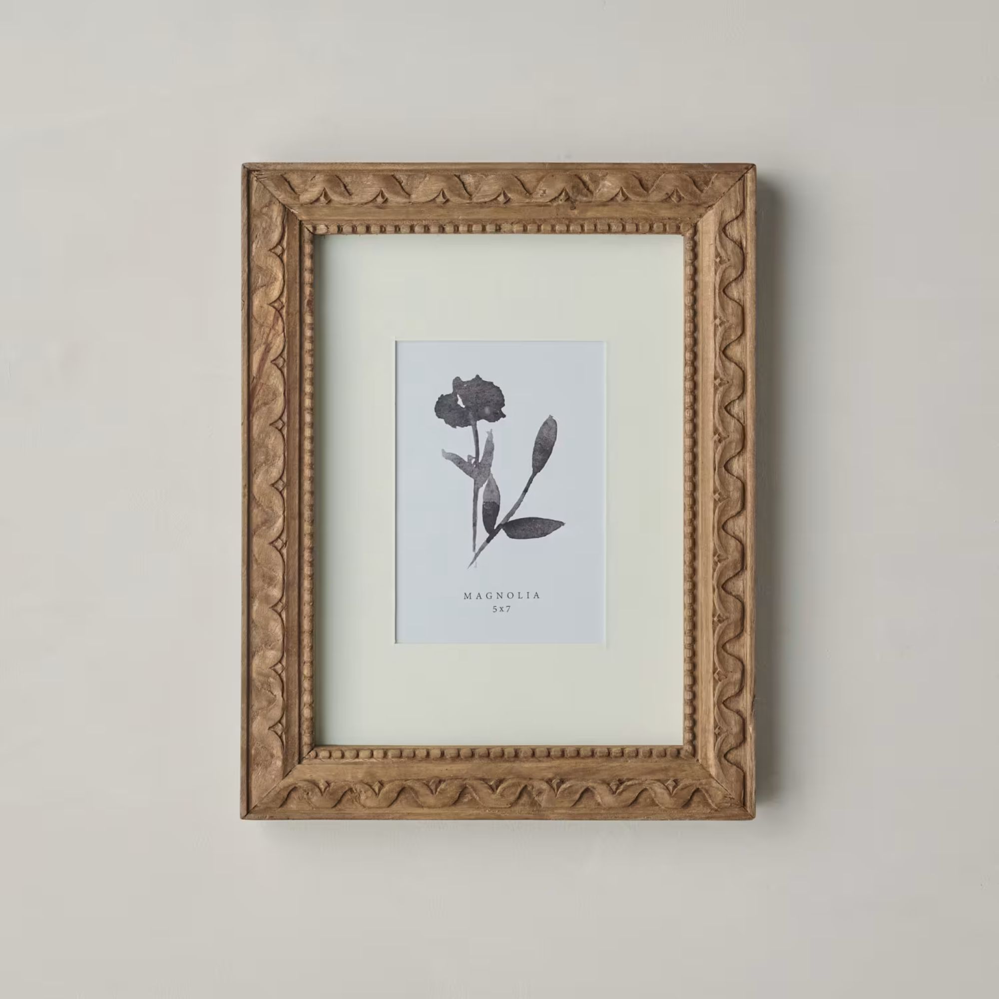 Wooden carved picture frame