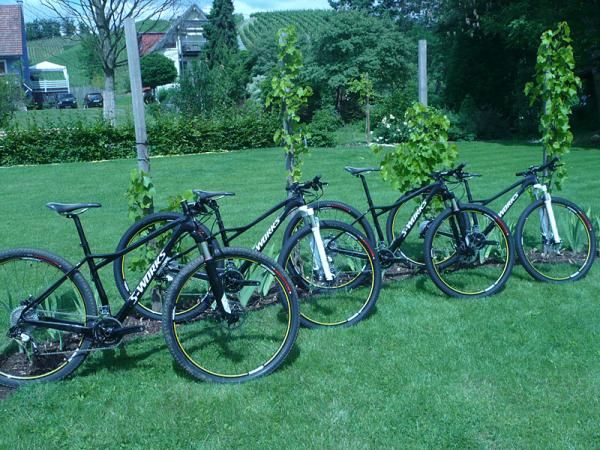 2012 Specialized Fates, all ready for journalists to check out at the product launch.