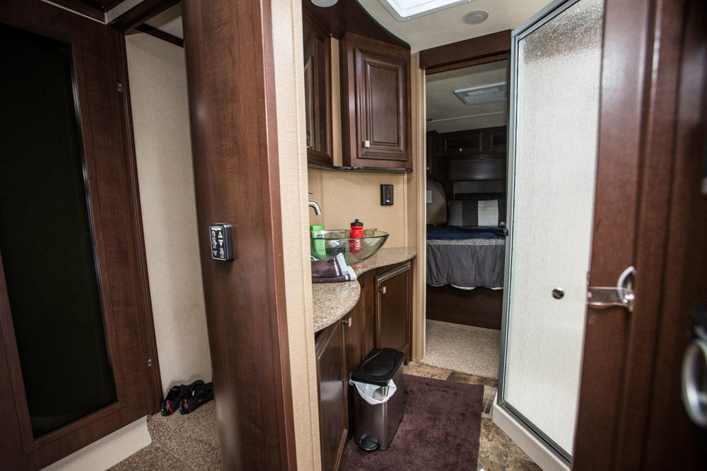 All the modern accommodations in Horner's 2015 RV.