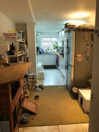 Portnoy kitchen - an extension and broken plan layout have transformed this home for the family and their rabbits