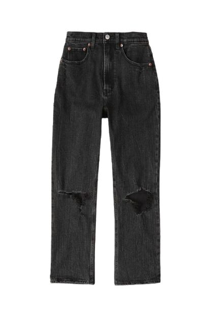 Abercrombie & Fitch Ultra High Rise Ankle Straight Jeans 