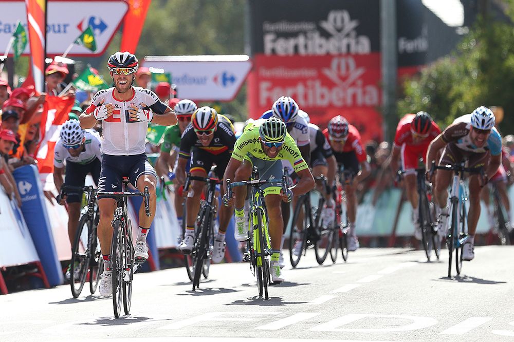 Jonas Van Genechten (IAM Cycling) wins stage 7 at the Vuelta