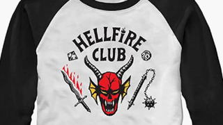The Hellfire Club shirt on Amazon.