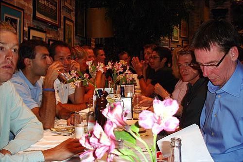 A team dinner