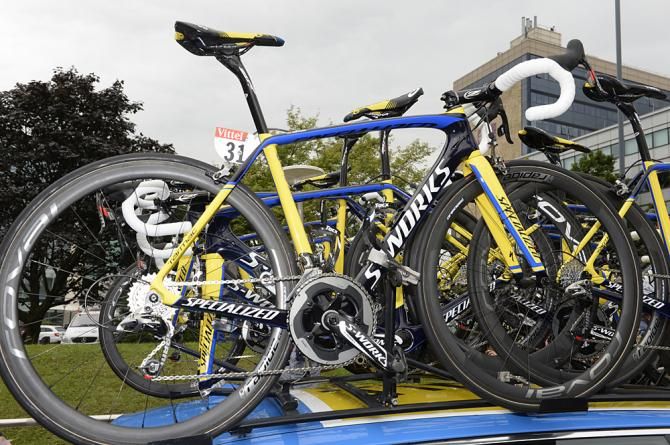 Tinkoff-Saxo also has Specialized Tarmac, Roubaix and Venges on the Tour de France