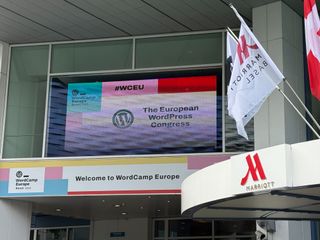 entrance to WordCamp Europe 