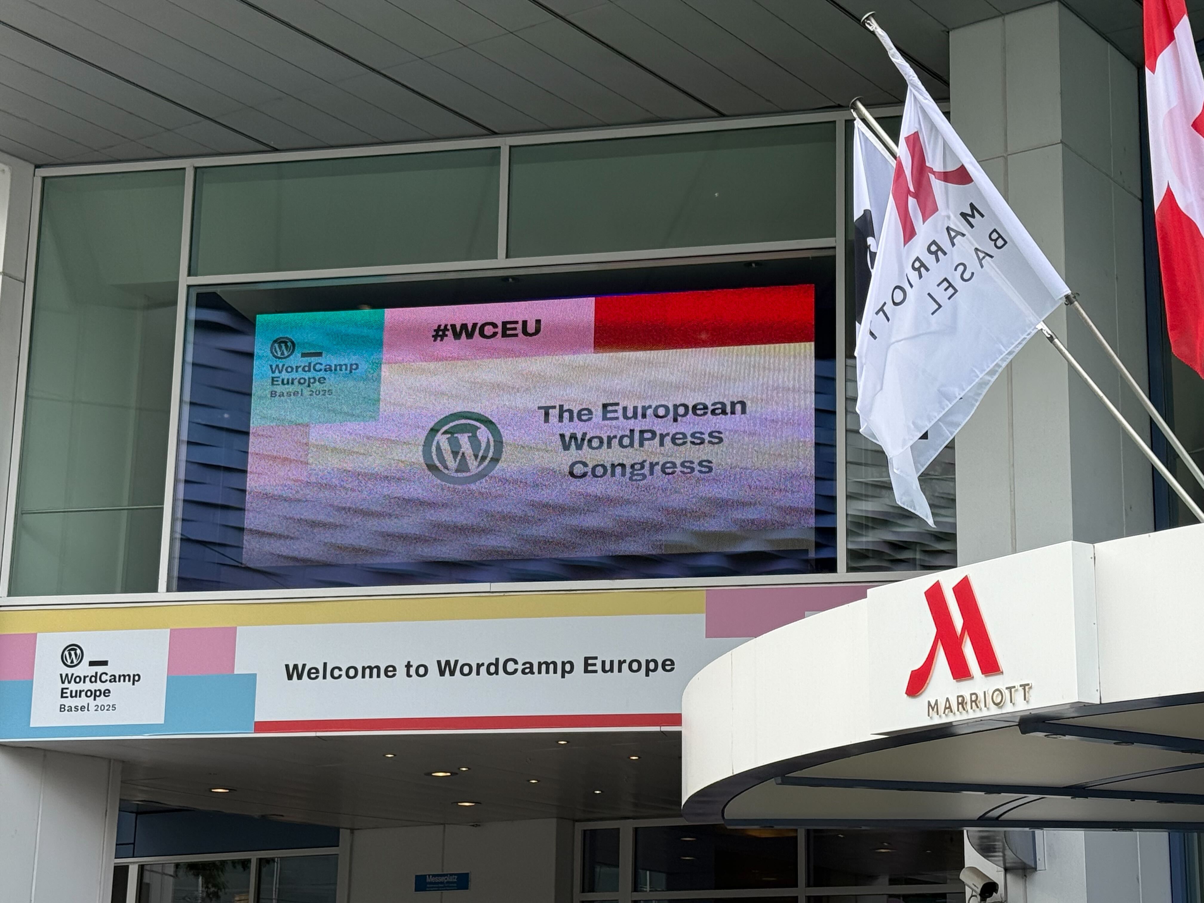 entrance to WordCamp Europe