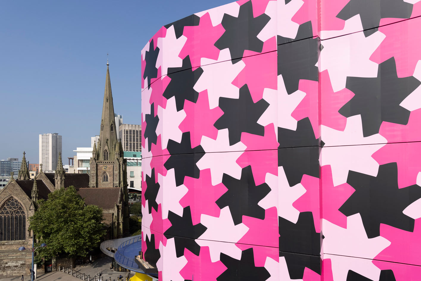 Infinity Pattern by Osman Yousefzada wrapping Selfridges Birmingham