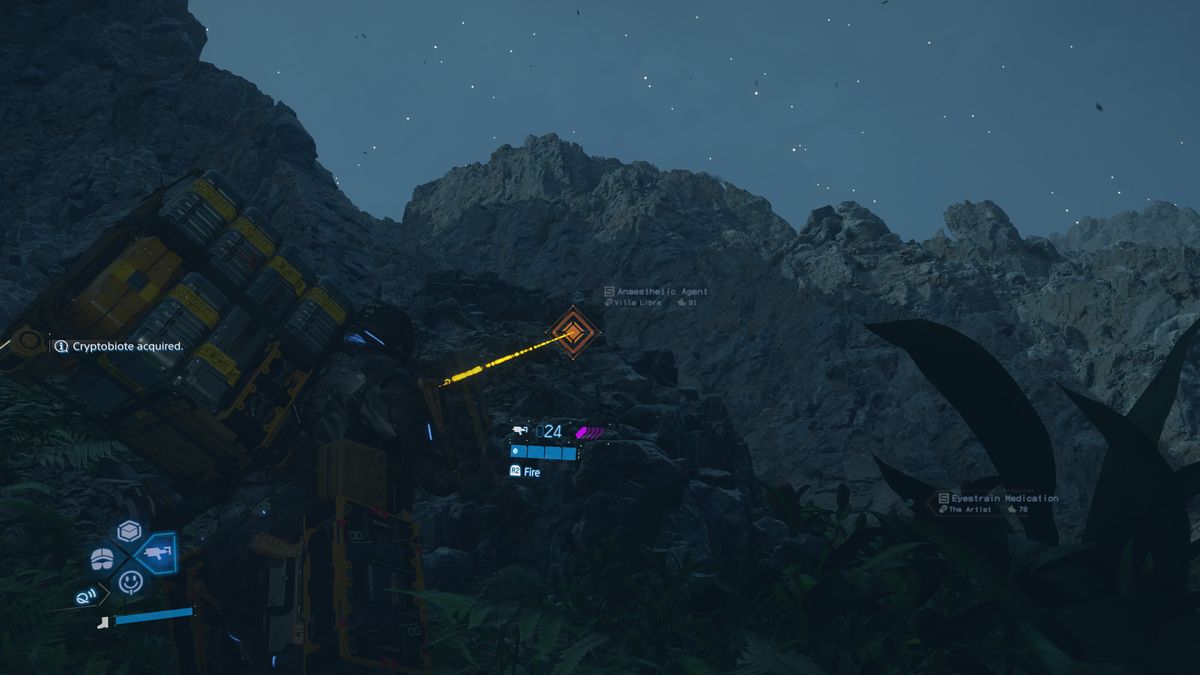 Death Stranding 2 best upgrades - Using the Sticky Gun