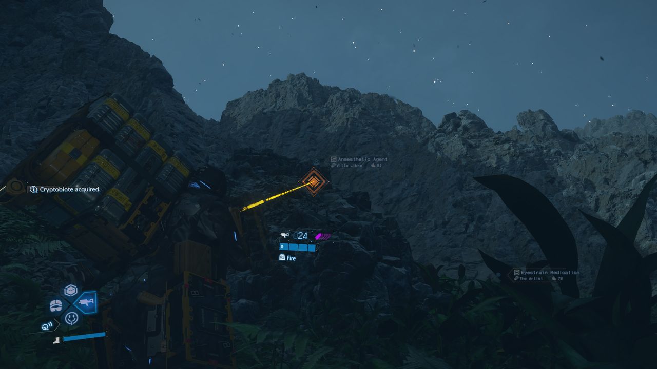 Death Stranding 2 best upgrades - Using the Sticky Gun