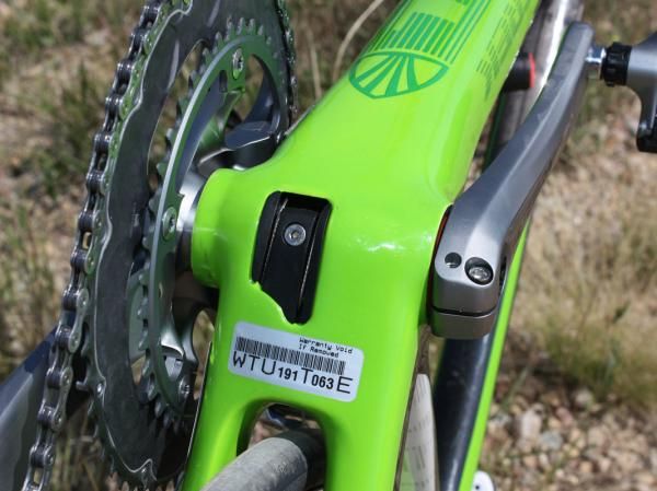 The bottom bracket is a full 90mm wide (22mm wider than standard), allowing for a fatter down tube and more widely spaced chainstays. Bearings press directly into the shell with no separate cups required