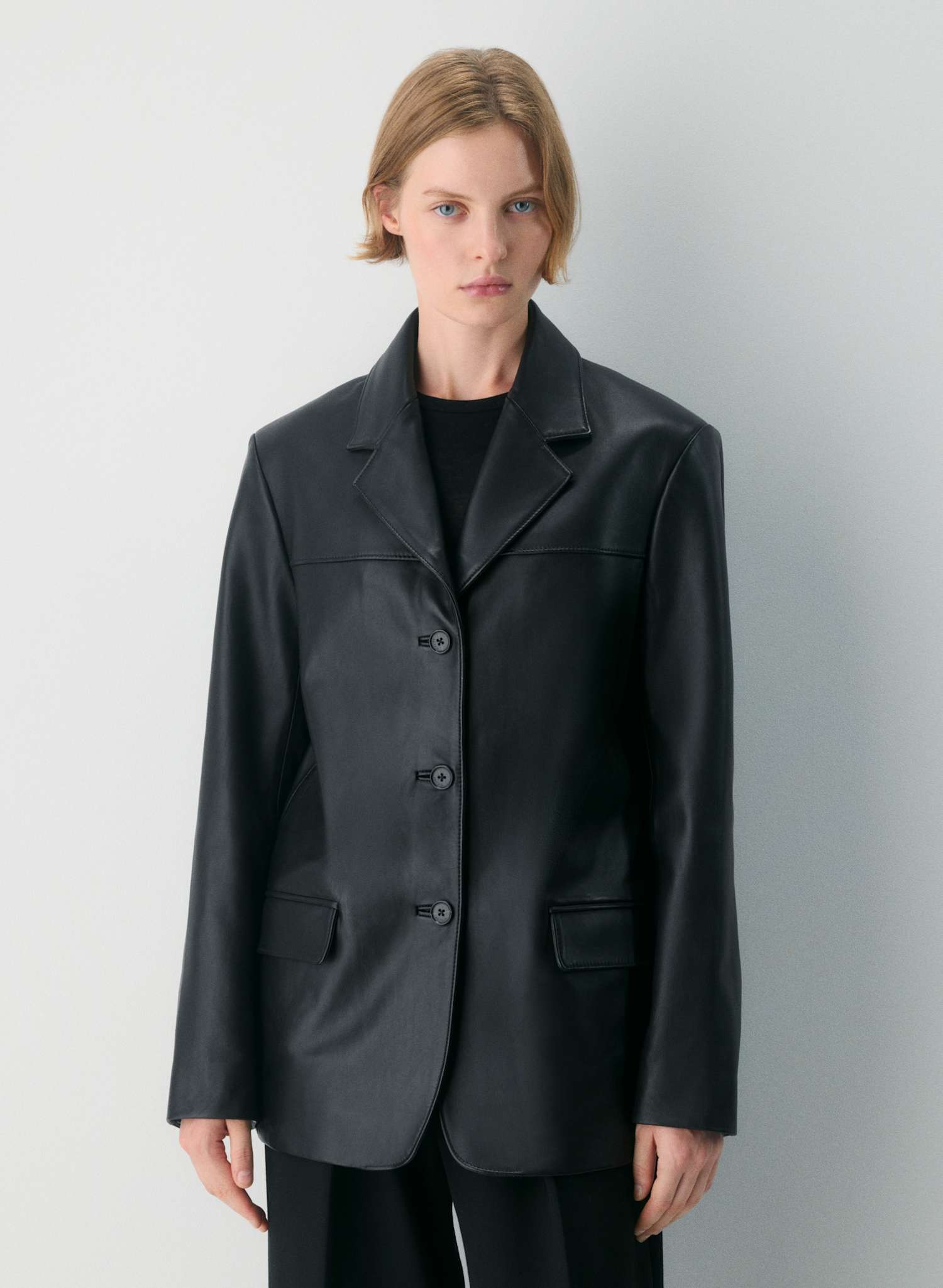 Prima Leather Blazer