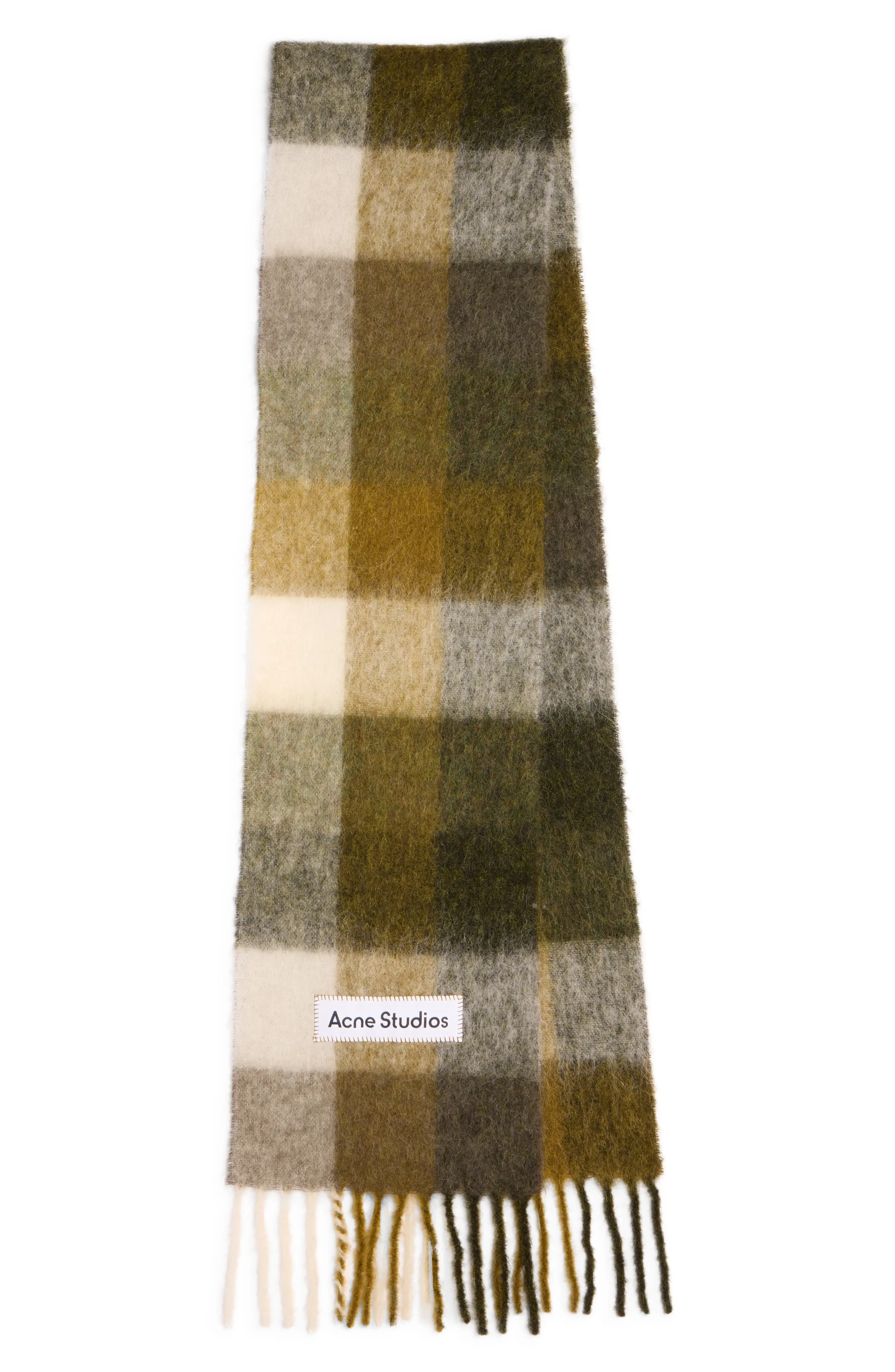 Vally Plaid Alpaca, Wool &amp;amp; Mohair Blend Scarf