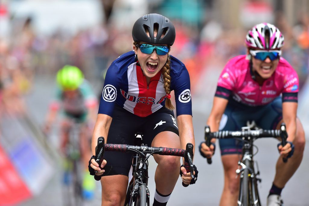Skylar Schneider wins the final stage of the Lotto Thuringen Ladies Tour