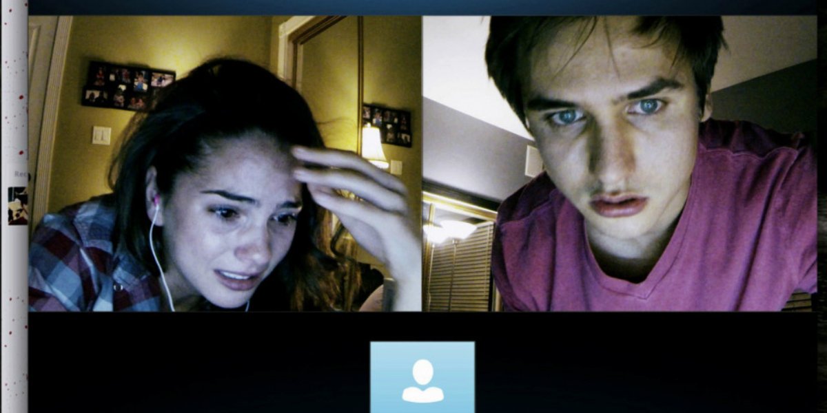 Shelley Hennig and Moses Storm in Unfriended