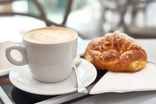 Coffee and croissant