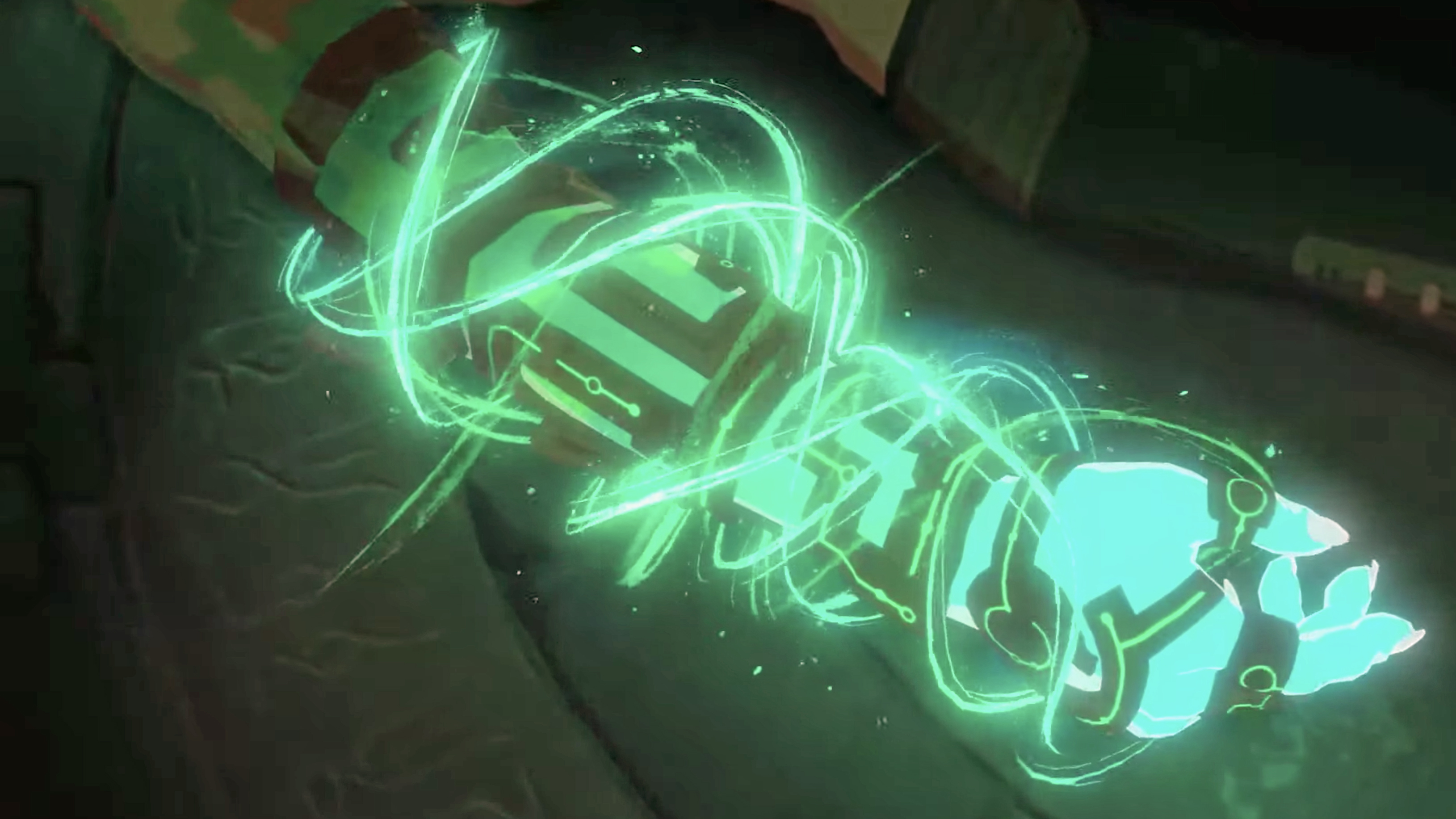 Breath of the Wild 2 trailer screenshot showing a new power glove item