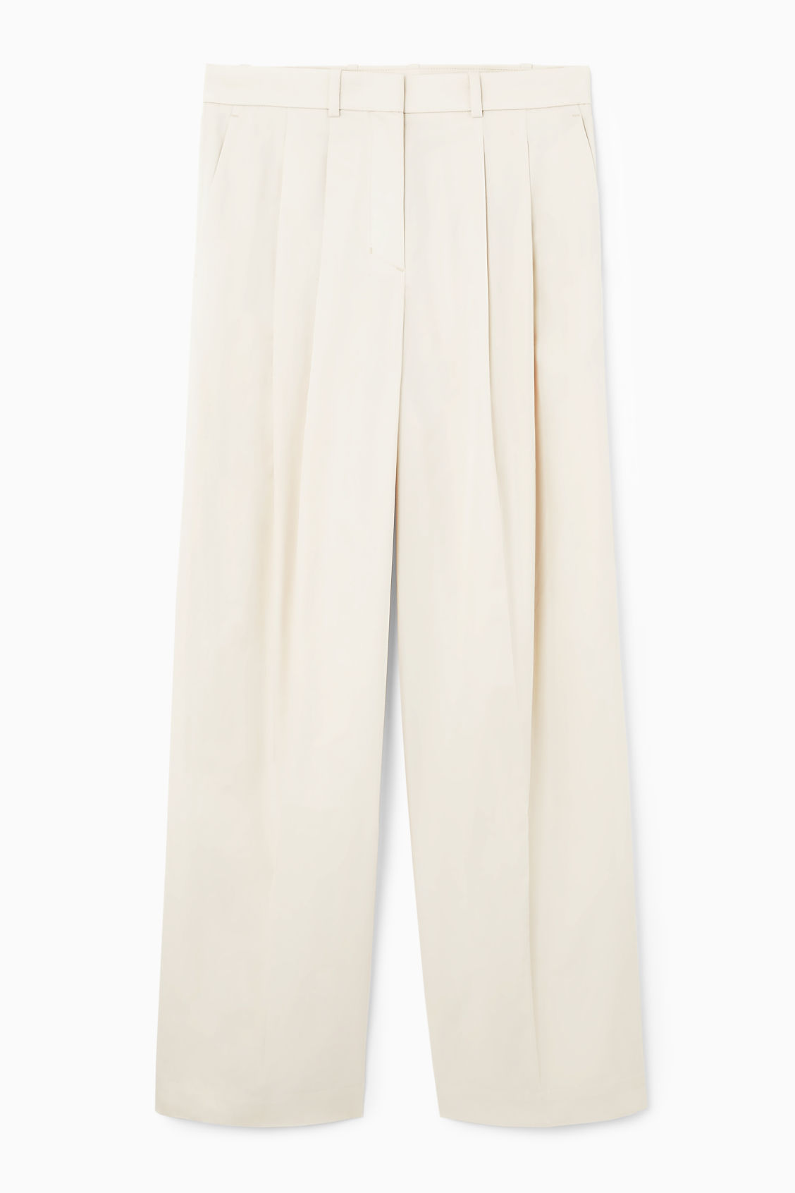 Relaxed Tailored Wide-Leg Trousers