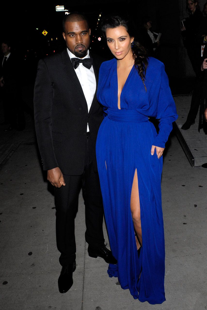 Kim Kardahian and Kanye West at The Angel Ball