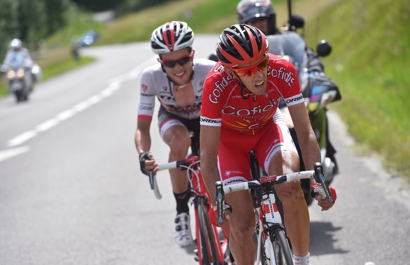 Daniel Navarro (Cofidis) with Riccardo Zoidl (Trek)