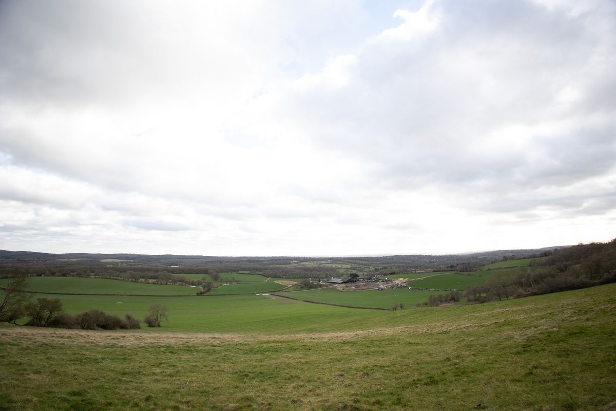 A wide landscape scene