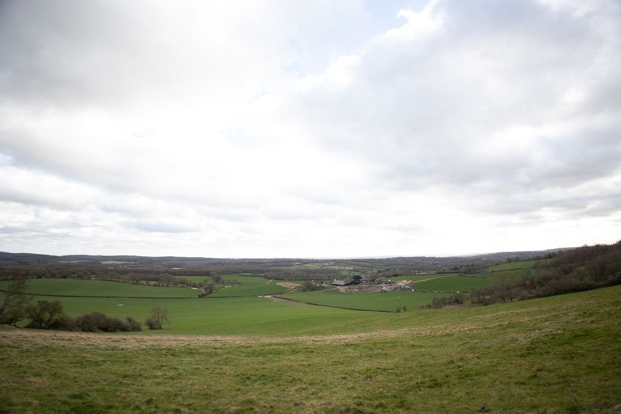 A wide landscape scene