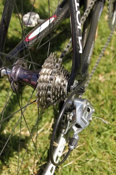 Sutherland used an 11-26-tooth OG-1090 PowerDome cassette on Stage 4.