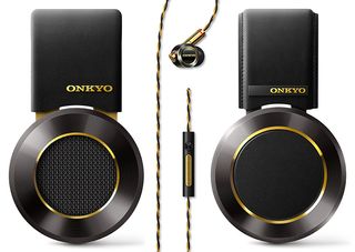 From left to right: Onkyo's A800, E900M and H900M hi-res headphones