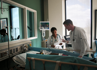 The implementation of a rapid response system empower the bedside nurse.