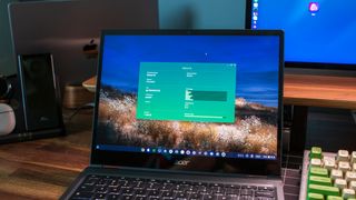 Acer Chromebook Spin 513 (2022) with Cog app running