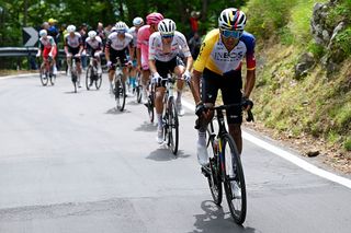 CASTELNOVO NE MONTI ITALY MAY 21 Egan Bernal of Colombia and Team INEOS Grenadiers competes during the 108th Giro dItalia 2025 Stage 11 a 186km stage from Viareggio to Castelnovo ne Monti 715m UCIWT on May 21 2025 in Castelnovo ne Monti Italy Photo by Tim de WaeleGetty Images