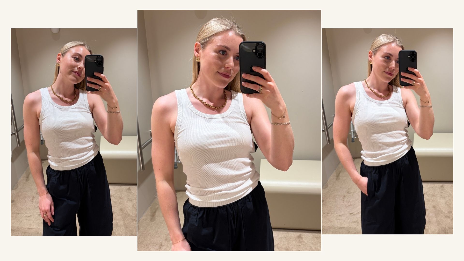 Florrie wearing COS tank top