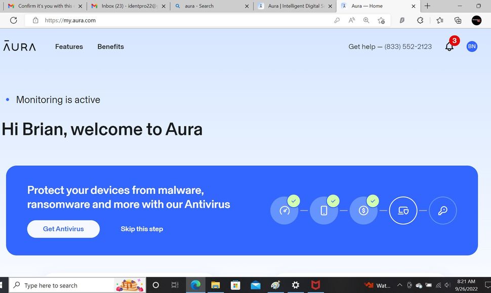 Aura Identity Guard Scam