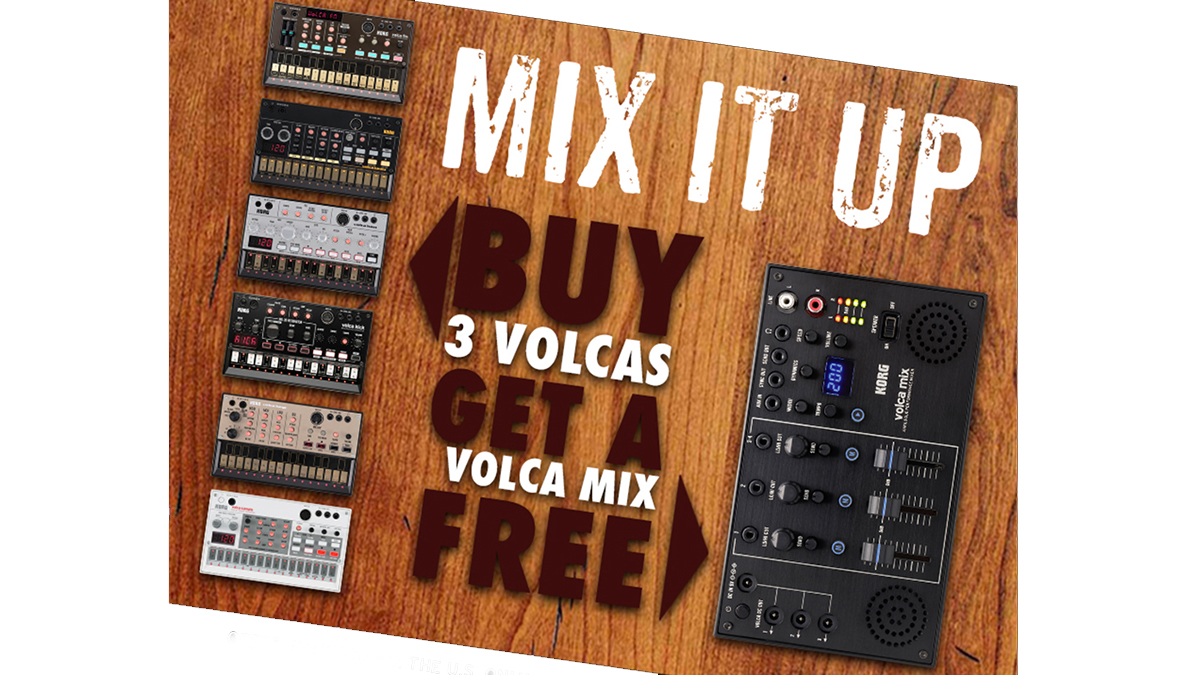 Us Mini Synth Deal Buy Three Korg Volcas And Get A Volca Mix Free Musicradar