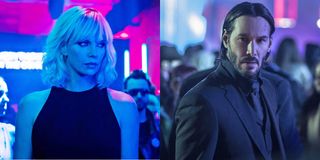 Atomic Blonde Lorraine Broughton and John Wick Side By Side