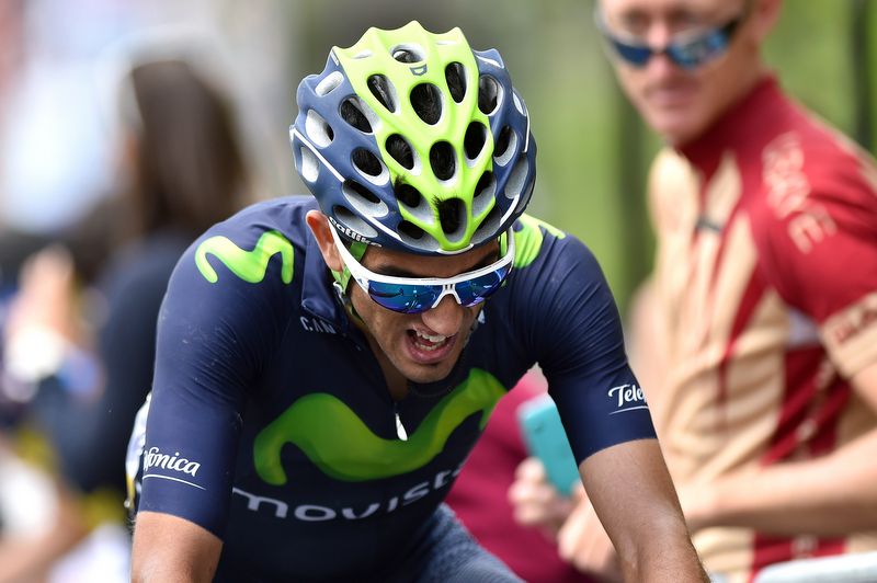 Be&ntilde;at Intxausti (Movistar) was fourth on the road to Pra Loup