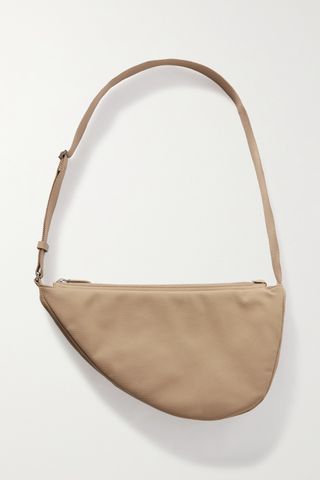 Slouchy Banana Two Leather-Trimmed Canvas Shoulder Bag