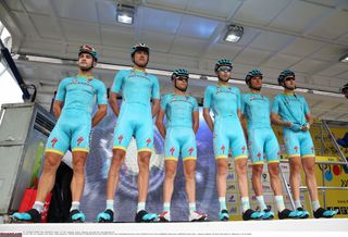 The Astana team ready to race at the Tour de Langkawi