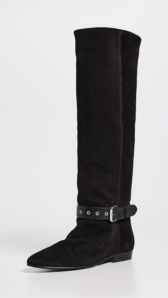 Rilton Suede Boots - Black