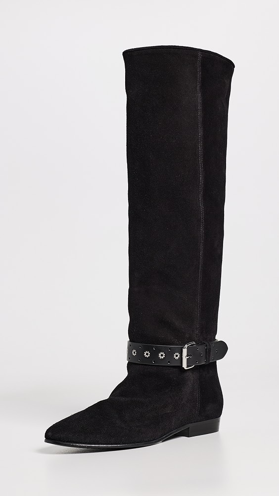 Rilton Suede Boots - Black