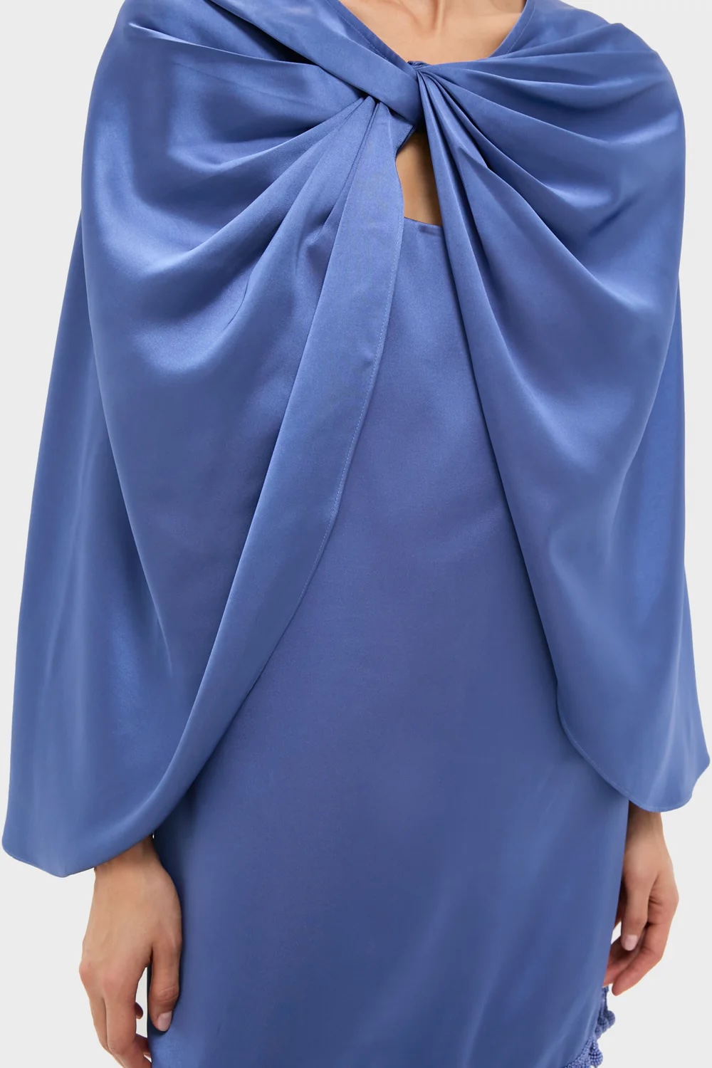 Tuckernuck, Blue Satin Mountbatten Cape