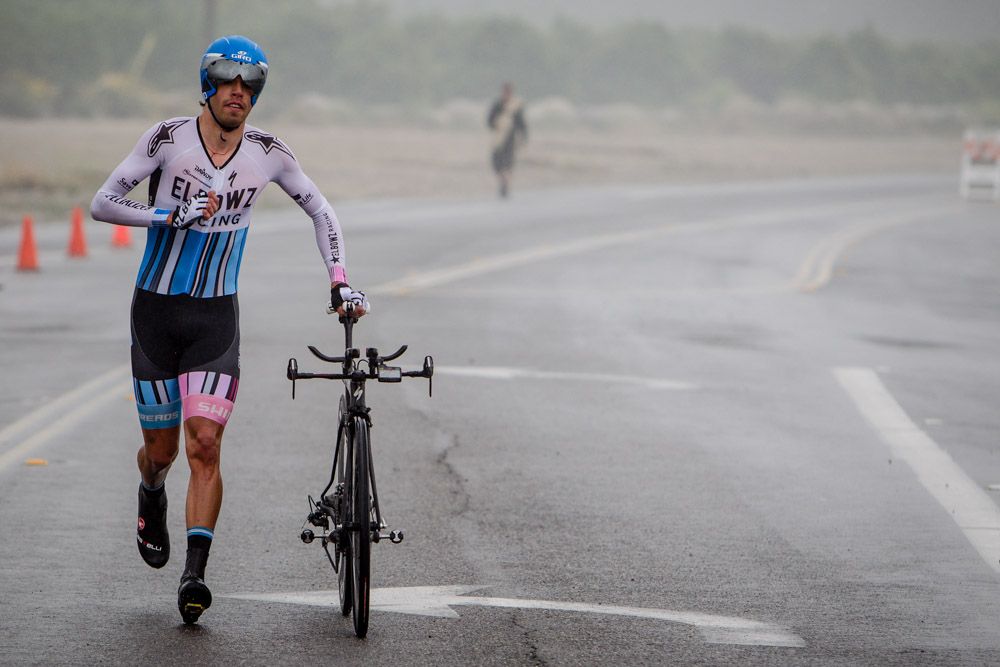 A flat tire means getting to the finish anyway you can